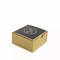 Gold Black 25 Square 4" x 4" Favor Boxes Thank You Print Gift Holders Events